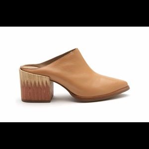 Matisse leather, heeled mules